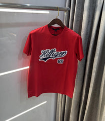 Tommy Hilfige r Red Embroidery Logo Premium T-Shirt