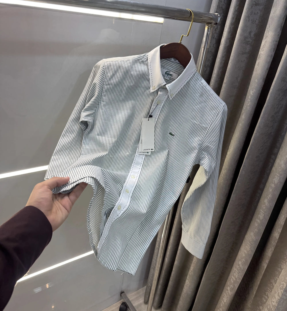 Lacost e Embroidery Logo Premium Oxford Shirt