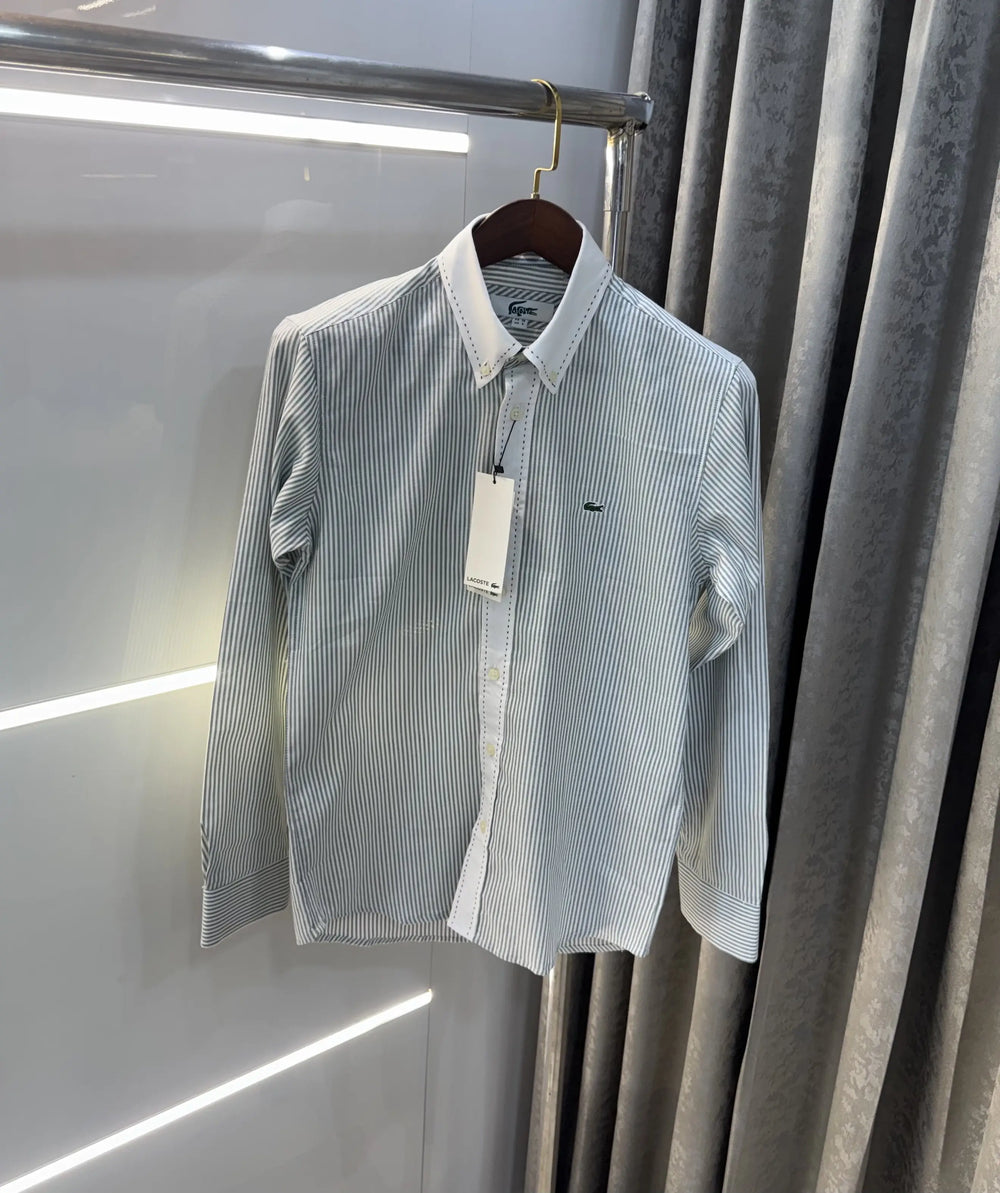 Lacost e Embroidery Logo Premium Oxford Shirt