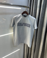 Tommy Hilfige r Grey Embroidery Logo Premium T-Shirt