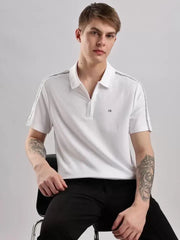 Calvin Klein White Premium Polo T-Shirt