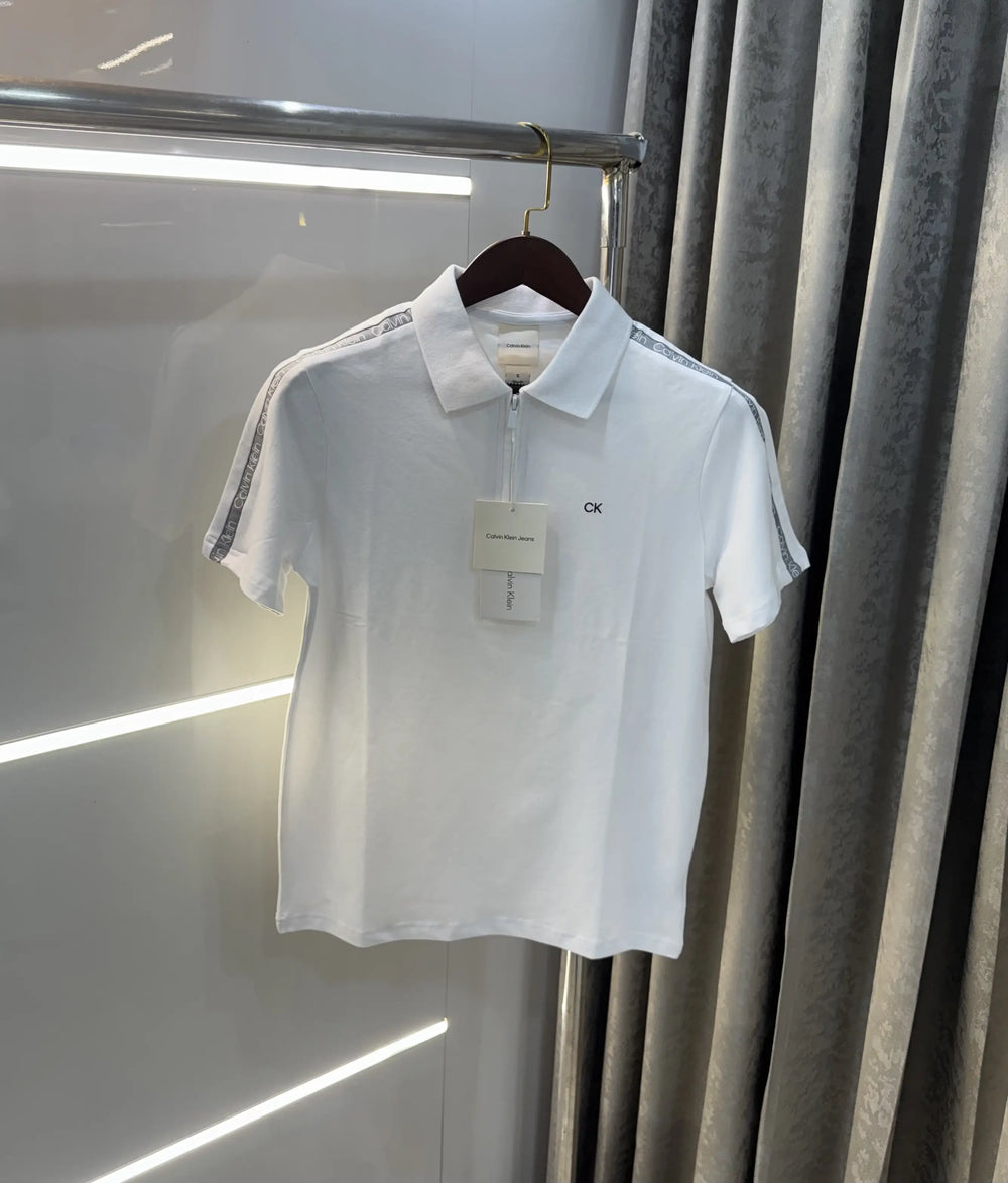Calvin Klein White Premium Polo T-Shirt