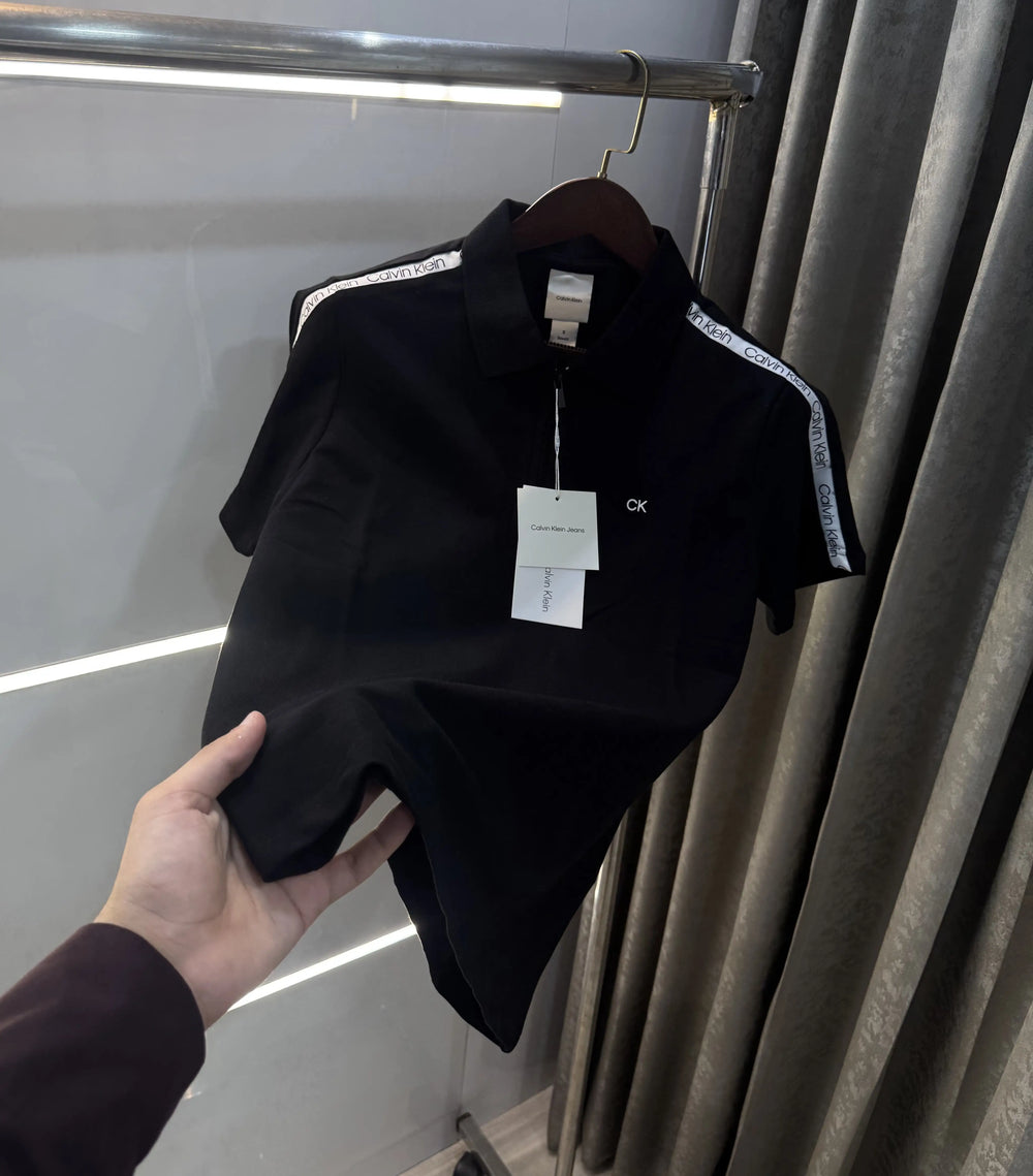 Calvin Klein Black Premium Polo T-Shirt