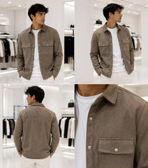 Zar a Biege Designer Classic Bomber Jacket