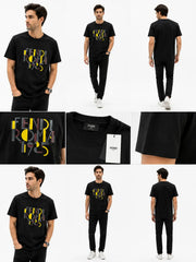 Fend i Black BLogo Work Imported T-Shirt