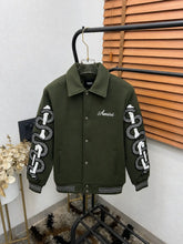 Amir_i Sleeve Snake Embroidered Patch Exclusive Wool Fabric Jacket (DN 615)