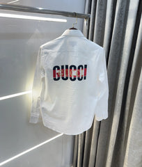 Gucc i White Logo Work Premium Shirt