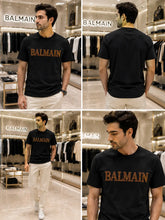 Balmai n Paris Black B Logo Work Imported T-Shirt