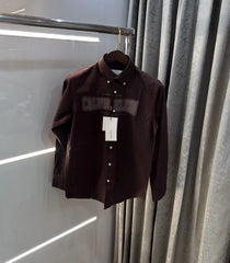 Calvin. Klein Wine Logo Work Premium Shirt