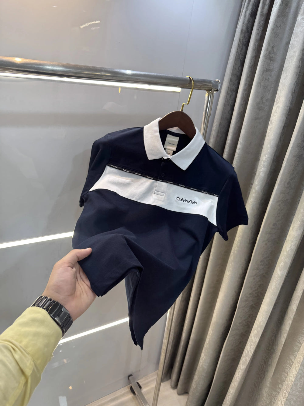 Calvin Klein Navy Blue Premium Polo T-Shirt