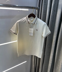 Calvin Klein Cream Premium Polo T-Shirt