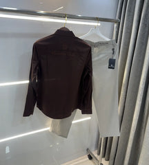 Massimo Dutti Brown Grey Italian Imported Combo