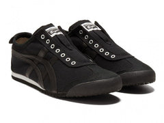 ONITSUKA TIGER MEXICO 66 SLIP ON ALL BLACK 1ST LETHER QULAITY