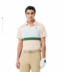Lacost e Beige Embroidery Logo Premium Polo T-Shirt