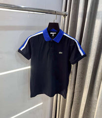 Lacost e Navy Blue Logo Work Premium Polo T-Shirt
