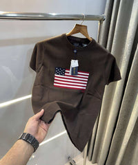 Ralph Laure n Brown Premium Knitted T-Shirt