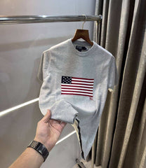Ralp h lauren Grey Premium Knitted T-Shirt