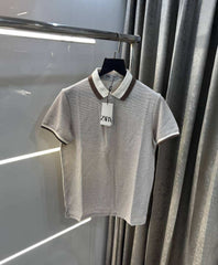Zar a Brown Premium Knitted Classic Polo T-Shirt