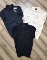 Arman i Exchange Navy Blue Monogr...AM Premium Polo T-Shirt
