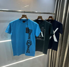 Arman i Exchange Sky Blue Logo Print Premium T-Shirt