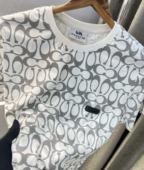 Coac_h White Printed Super Premium T-Shirt