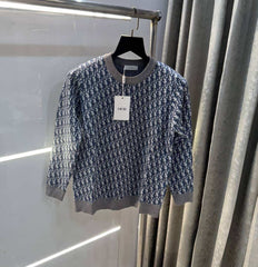 Christian Dio r Grey Knitted Imported Pull Over