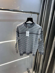 Christian Dio r Grey Knitted Imported Pull Over