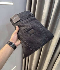 Dolce&Gabbana Carbon Pocket Logo Imported Hyperflex Denim