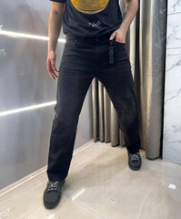 Moose Knuckles Carbon Black Imported Premium Straight Fit Denim