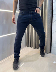 Lacost e Navy Blue raw Imported Hyperflex.. Denim