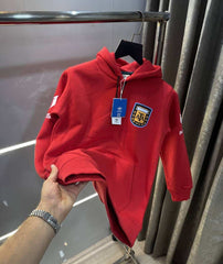 Adida s Red Messi Edition Imported Premium Hoodie