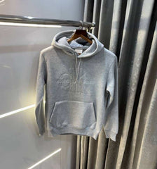 Calvin Klei n Grey Embroidery Logo Premium Hoodie
