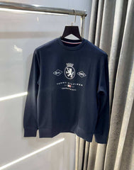 Tomm  Hilfiger Navy Blue Logo Work Premium Sweatshirt