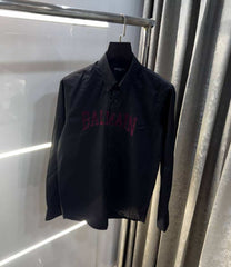 Balmai n Paris Black Embos ed Logo Premium Shirt