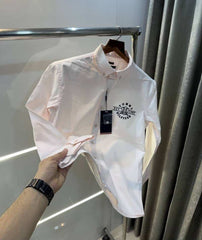 Tomm y Hilfiger Pink Embroidery Work Classic Shirt