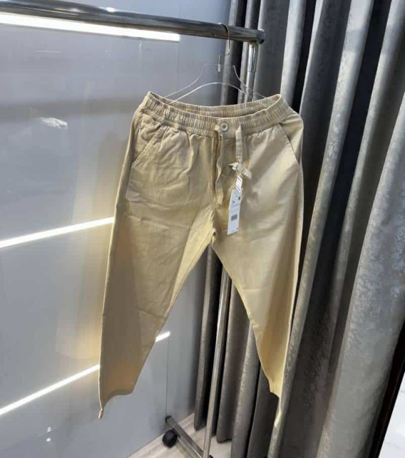 Zar a Cream 5 Premium Linen TrackPants