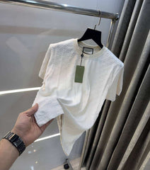 Gucc i Cream MonogR@m Imported T-Shirt