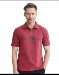 Rare Rabbit Milange Logo Print Premium Polo T-Shirt
