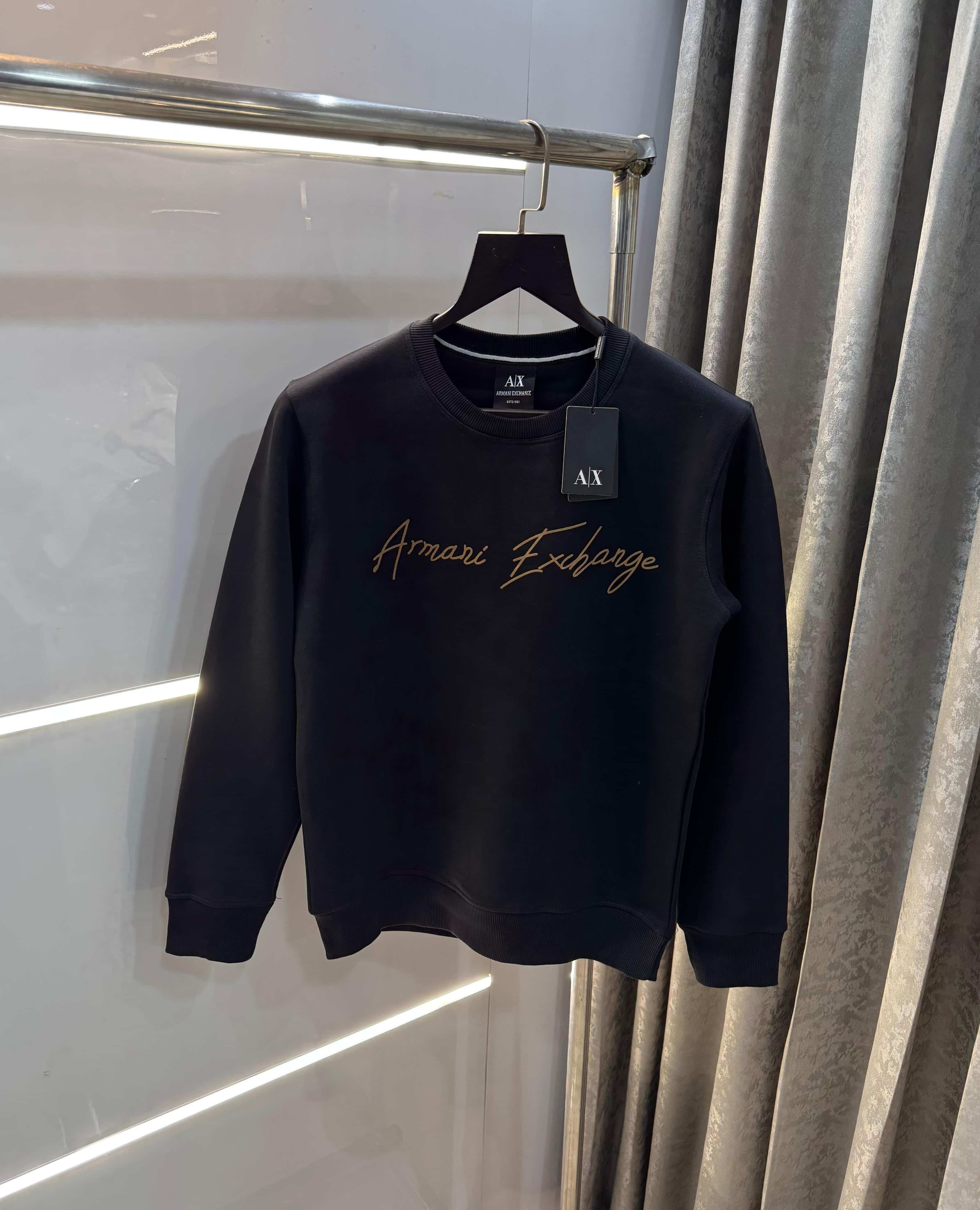 Arman i E-Xchange Black Logo Print Premium Sweatshirt