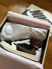Nike Air Jordan Retro 1 Low X Travis Scott OLIVE With Extra Laces And OG BOX (SEMI UA)