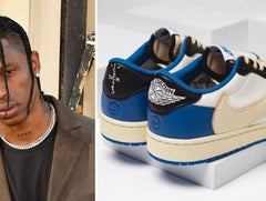 Nike Air Jordan Retro 1 Low Fragment X Travis Scott SEMI UA With PLASTIC PACKING