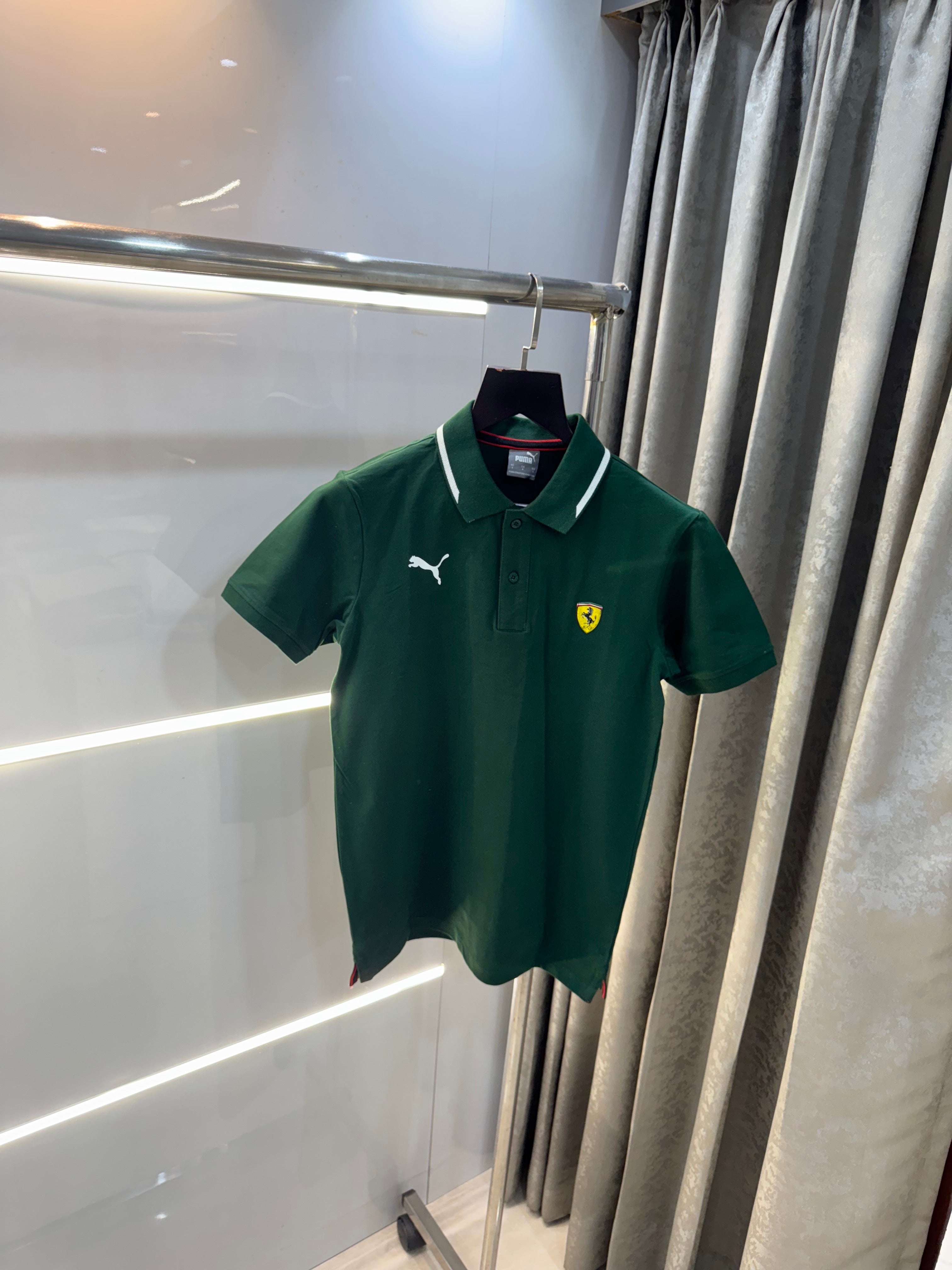 Pum a Green FerRaR! Edition Premium Polo T-Shirt