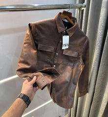 Zar a Brown Imported Premium Sweado Jacket