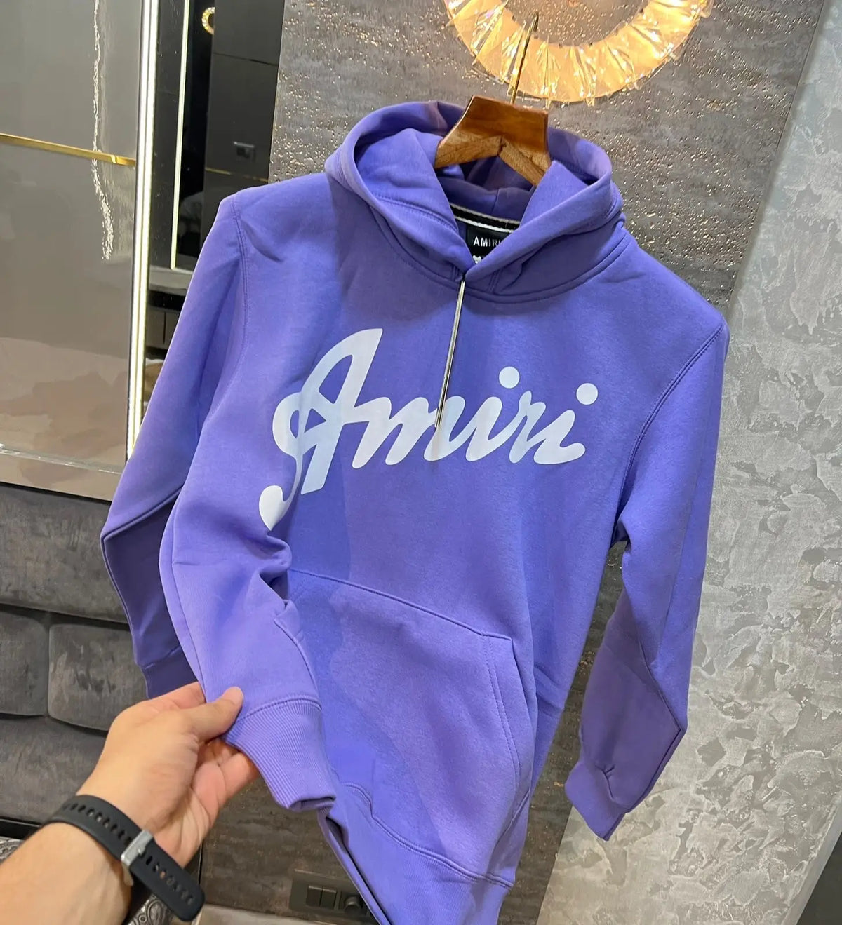 Amir i Purple  Printed Premium Hoodie