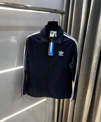 Adida s Navy Blue Premium Classic Zipper Jacket