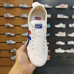 Onitsuka Tiger Mexico 66 Slip On White Tuna Blue Red Gold For Mens