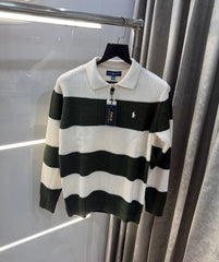 Ralph  Lauren Bottle Green Imported Knitted Pull Over