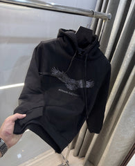 Arman i EXchange Black Eagle Print Imported Hoodie
