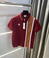 Lacost e Maroon Logo Work Premium Polo T-Shirt
