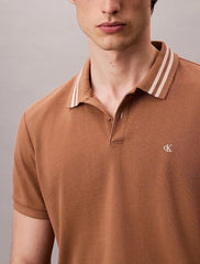 Calvin  Klein Brown Embroidery Logo Premium Polo T-Shirt
